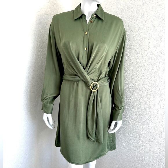 ZARA Satin Effects Dress Size XS • BLOGGER FAVORITE • NEW WITH TAGS • - Picture 9 of 12